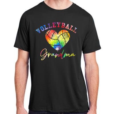 Volleyball Grandma Tie Dye Adult ChromaSoft Performance T-Shirt