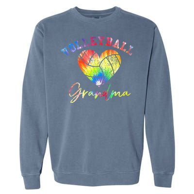 Volleyball Grandma Tie Dye Garment-Dyed Sweatshirt