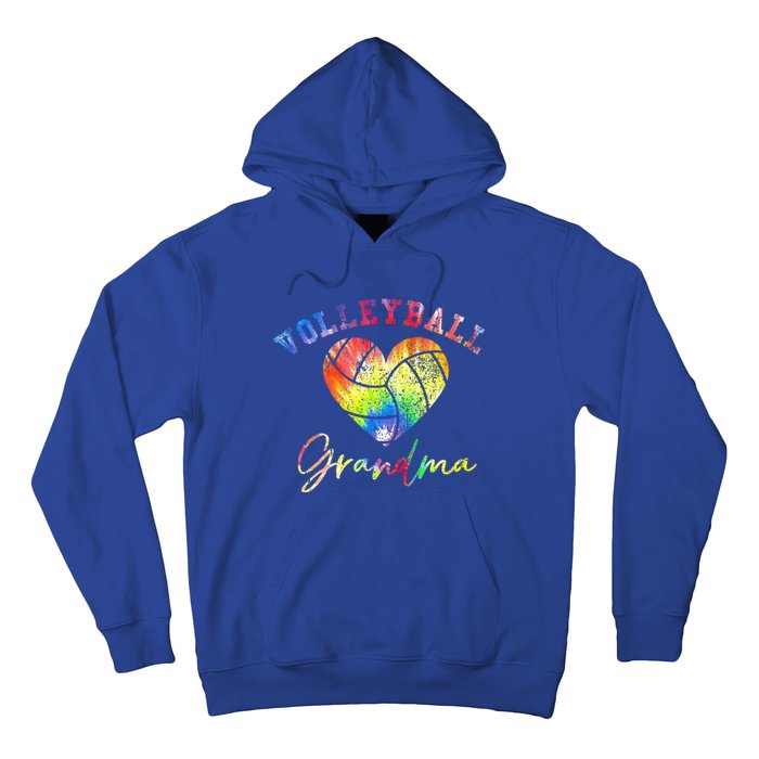 Volleyball Grandma Tie Dye Hoodie