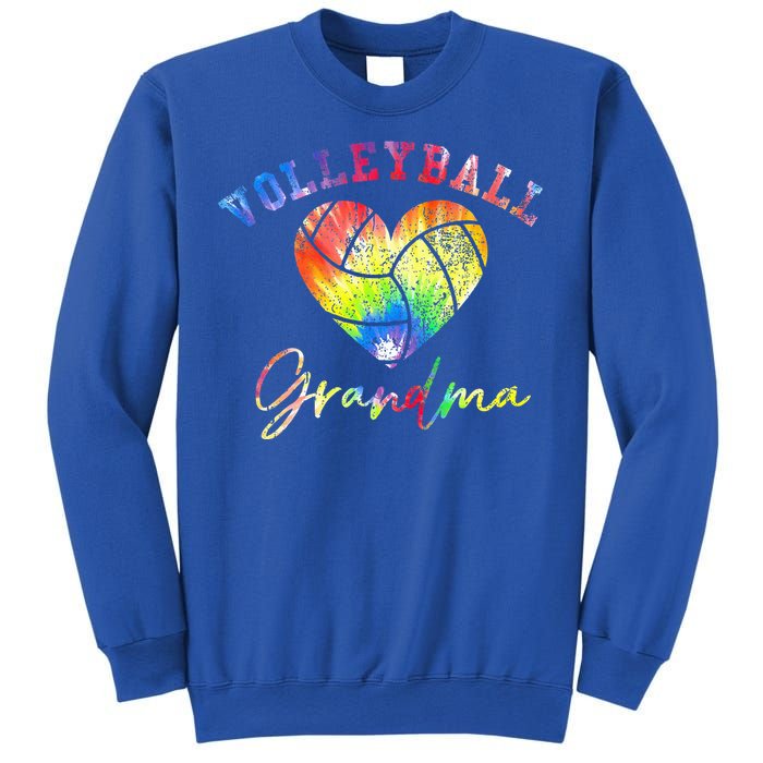 Volleyball Grandma Tie Dye Sweatshirt