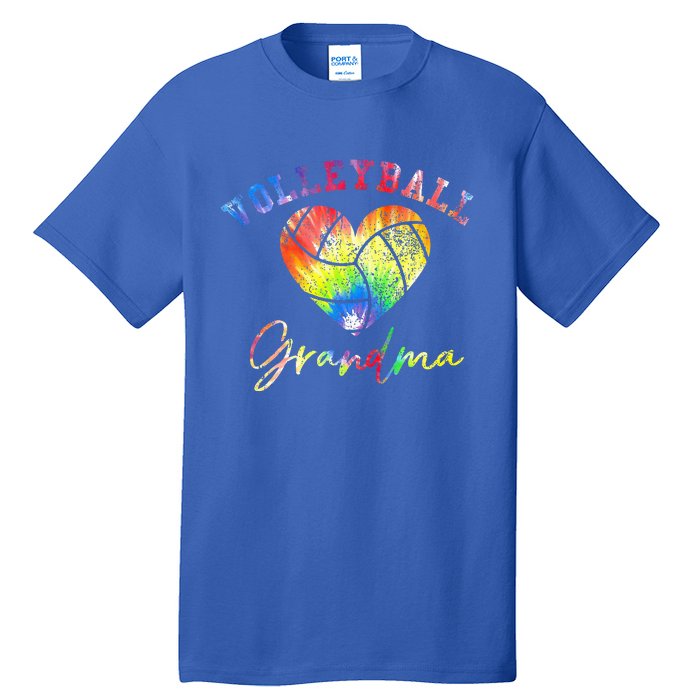 Volleyball Grandma Tie Dye Tall T-Shirt