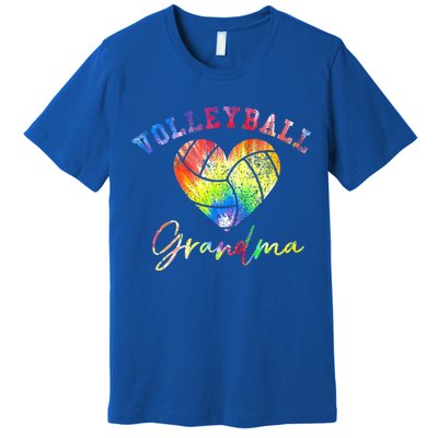 Volleyball Grandma Tie Dye Premium T-Shirt