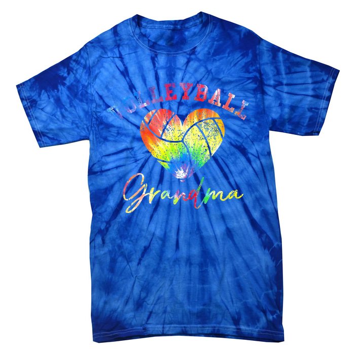 Volleyball Grandma Tie Dye Tie-Dye T-Shirt