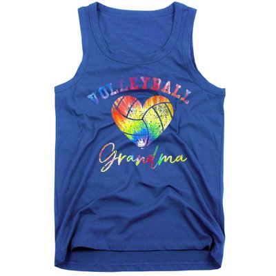 Volleyball Grandma Tie Dye Tank Top