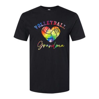 Volleyball Grandma Tie Dye Softstyle CVC T-Shirt