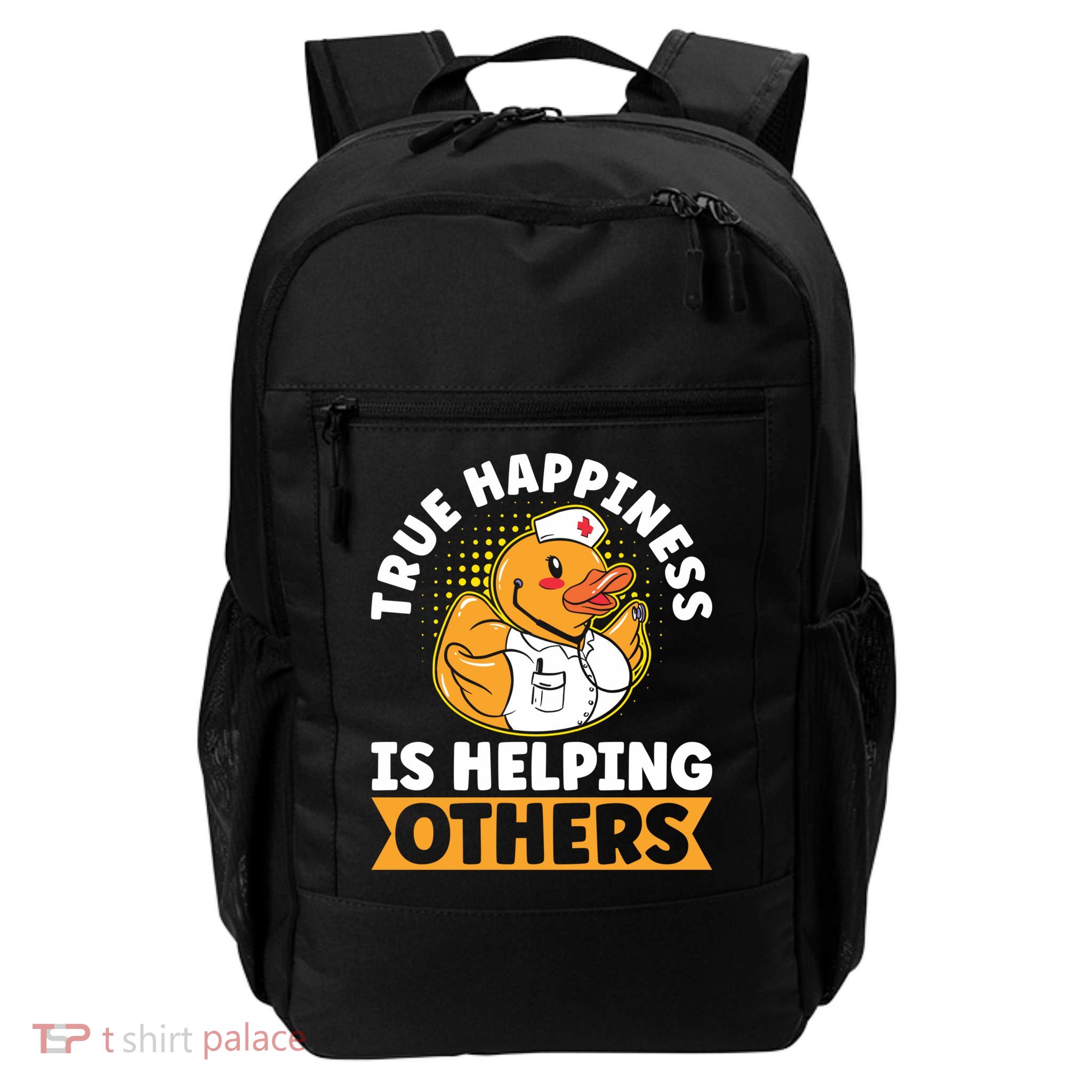 Volunteer Group True Happiness Is Helping Others Volunteers Gift Backpack