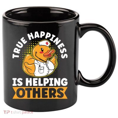 Volunteer Group True Happiness Is Helping Others Volunteers Gift 11oz C Handle Ceramic Mug