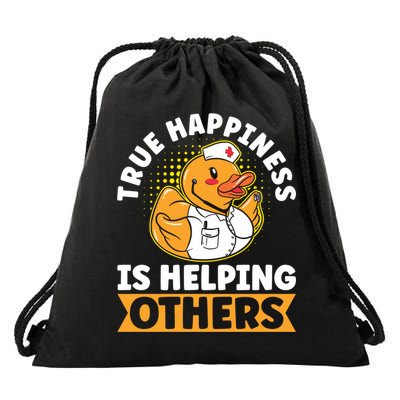 Volunteer Group True Happiness Is Helping Others Volunteers Gift Drawstring Bag