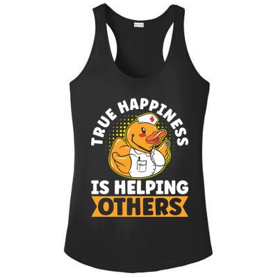 Volunteer Group True Happiness Is Helping Others Volunteers Gift Ladies PosiCharge Competitor Racerback Tank