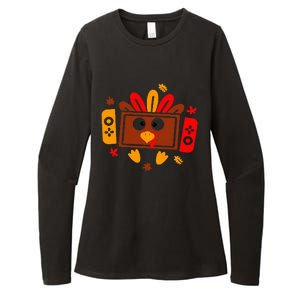 Video Games Thanksgiving Turkey Gamer Gaming Womens CVC Long Sleeve Shirt