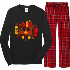 Video Games Thanksgiving Turkey Gamer Gaming Long Sleeve Pajama Set