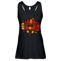 Video Games Thanksgiving Turkey Gamer Gaming Ladies Essential Flowy Tank