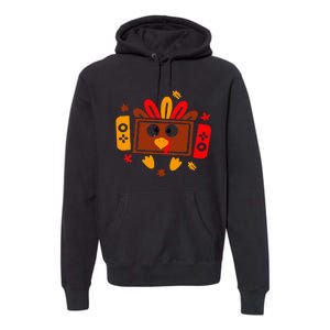 Video Games Thanksgiving Turkey Gamer Gaming Premium Hoodie