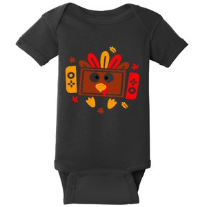 Video Games Thanksgiving Turkey Gamer Gaming Baby Bodysuit