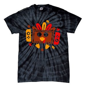 Video Games Thanksgiving Turkey Gamer Gaming Tie-Dye T-Shirt