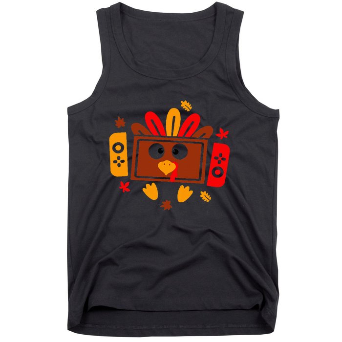 Video Games Thanksgiving Turkey Gamer Gaming Tank Top