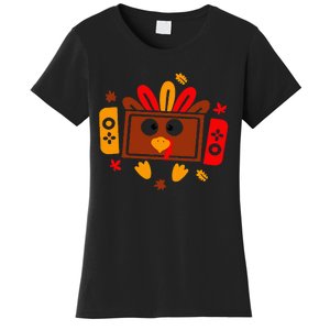 Video Games Thanksgiving Turkey Gamer Gaming Women's T-Shirt