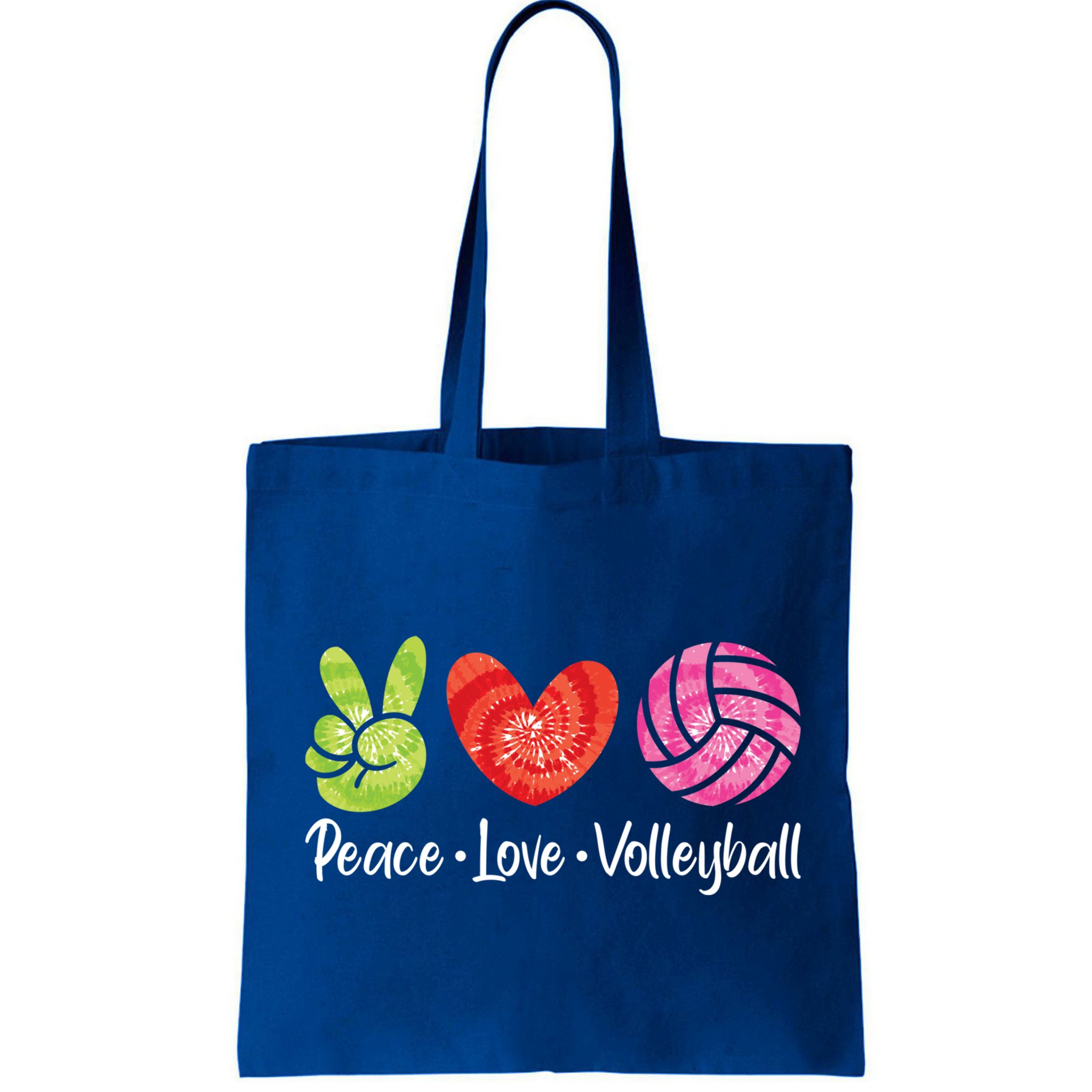 Volleyball Gift Tie Dye Peace Love Volleyball Sport Lover Gift Bag