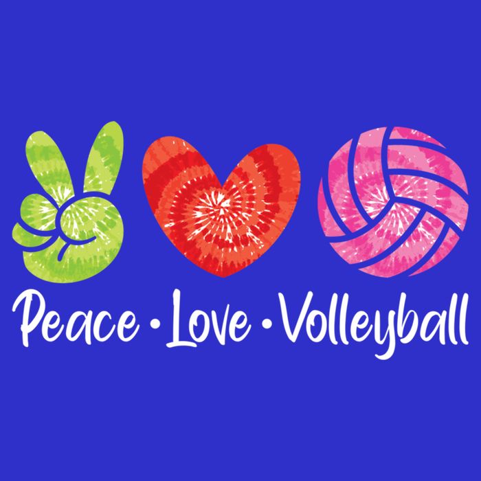 Volleyball Gift Tie Dye Peace Love Volleyball Sport Lover Gift Toddler T-Shirt