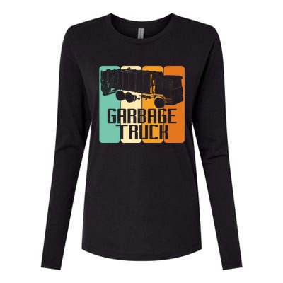 Vintage Garbage Truck Driver Trash Trucker Meaningful Gift Womens Cotton Relaxed Long Sleeve T-Shirt