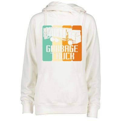 Vintage Garbage Truck Driver Trash Trucker Meaningful Gift Womens Funnel Neck Pullover Hood