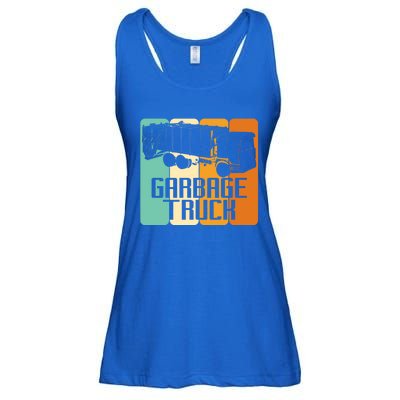 Vintage Garbage Truck Driver Trash Trucker Meaningful Gift Ladies Essential Flowy Tank