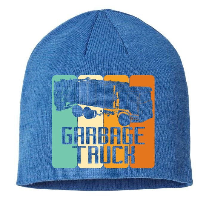 Vintage Garbage Truck Driver Trash Trucker Meaningful Gift Sustainable Beanie