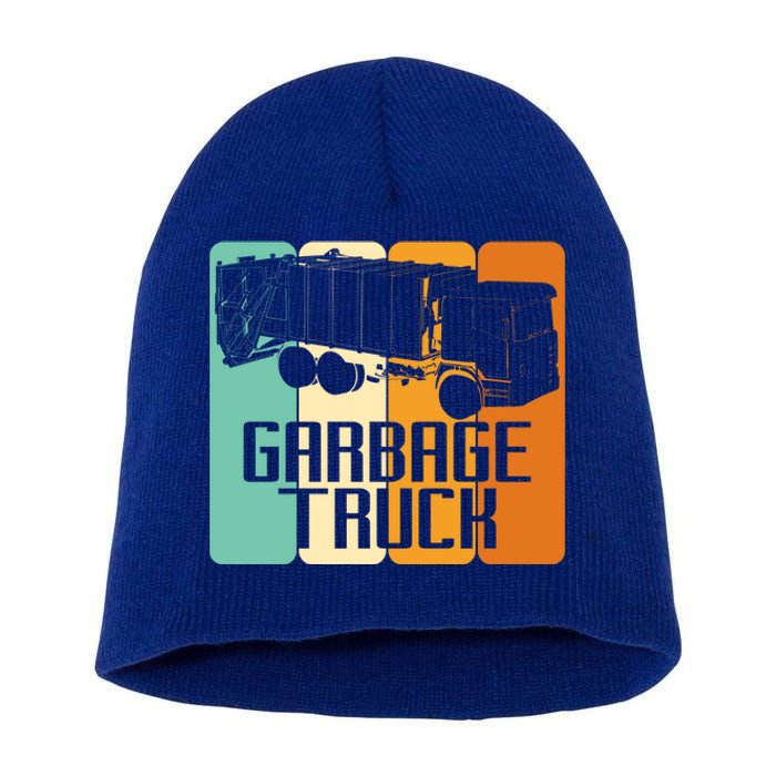 Vintage Garbage Truck Driver Trash Trucker Meaningful Gift Short Acrylic Beanie