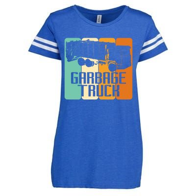 Vintage Garbage Truck Driver Trash Trucker Meaningful Gift Enza Ladies Jersey Football T-Shirt