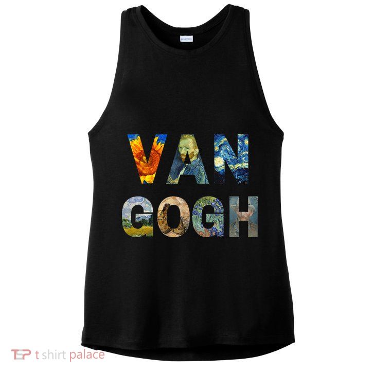 Van Gogh Tribute To Vincent Van Gogh Ladies PosiCharge Tri-Blend Wicking Tank