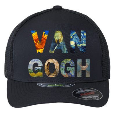 Van Gogh Tribute To Vincent Van Gogh Flexfit Unipanel Trucker Cap