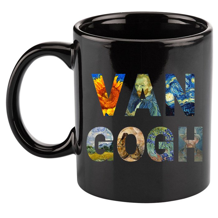 Van Gogh Tribute To Vincent Van Gogh 11oz C Handle Ceramic Mug