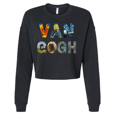 Van Gogh Tribute To Vincent Van Gogh Cropped Pullover Crew