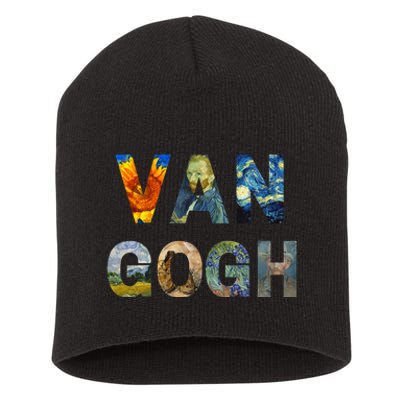 Van Gogh Tribute To Vincent Van Gogh Short Acrylic Beanie