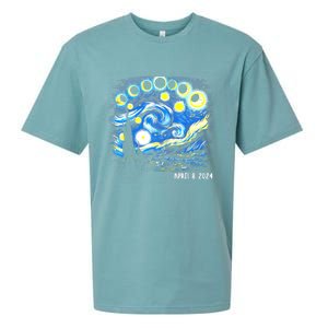 Van Gogh Total Solar Eclipse April 8th 2024 Sueded Cloud Jersey T-Shirt