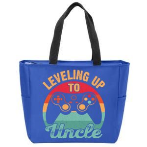 Video Gamer Uncle Lover Leveling Up To Uncle Gift Zip Tote Bag