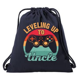 Video Gamer Uncle Lover Leveling Up To Uncle Gift Drawstring Bag