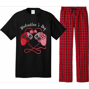 Video Gamer Valentines Day With Controllers Heart Great Gift Pajama Set