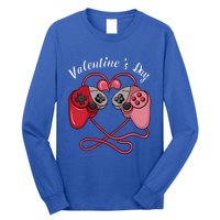 Video Gamer Valentines Day With Controllers Heart Great Gift Long Sleeve Shirt