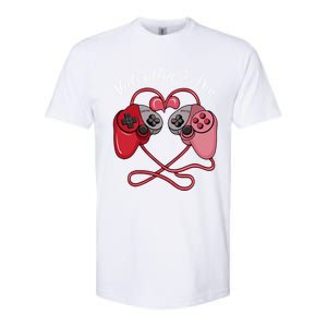 Video Gamer Valentines Day With Controllers Heart Great Gift Softstyle CVC T-Shirt