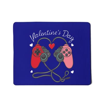 Video Gamer Valentines Day With Controllers Heart Meaningful Gift Mousepad