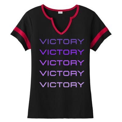 Victory Gift Ladies Halftime Notch Neck Tee