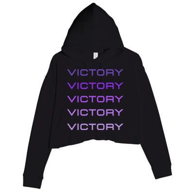 Victory Gift Crop Fleece Hoodie