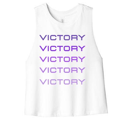 Victory Gift Women's Racerback Cropped Tank