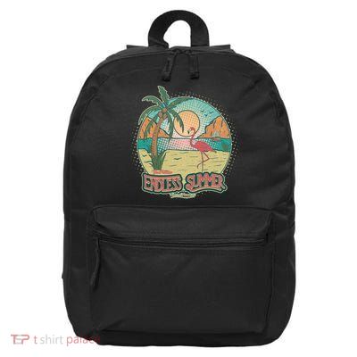 Vintage Good Vacation Endless Summer Tropical Paradise 16 in Basic Backpack
