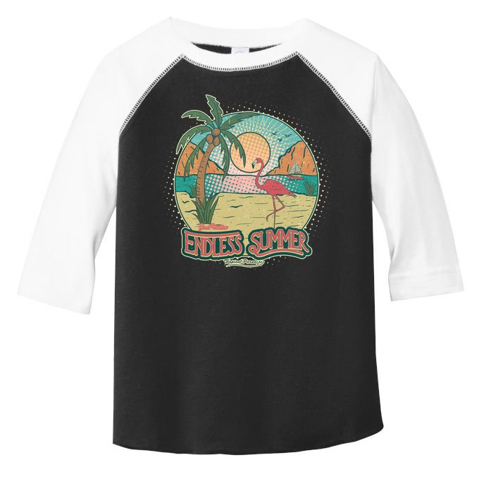 Vintage Good Vacation Endless Summer Tropical Paradise Toddler Fine Jersey T-Shirt