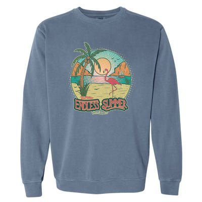 Vintage Good Vacation Endless Summer Tropical Paradise Garment-Dyed Sweatshirt