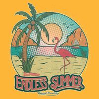 Vintage Good Vacation Endless Summer Tropical Paradise Tall T-Shirt