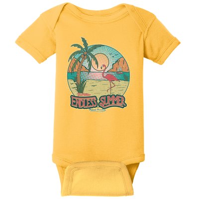Vintage Good Vacation Endless Summer Tropical Paradise Baby Bodysuit