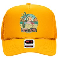 Vintage Good Vacation Endless Summer Tropical Paradise Trucker Hat
